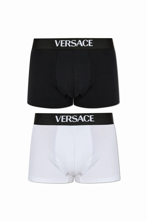 MULTICOLOUR 2-pack of cotton boxers with logo