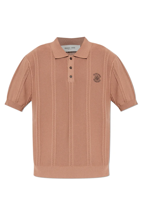 BRAUN Polo mit Logo