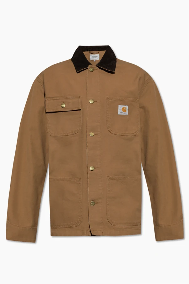 BROWN Jacket with corduroy collar