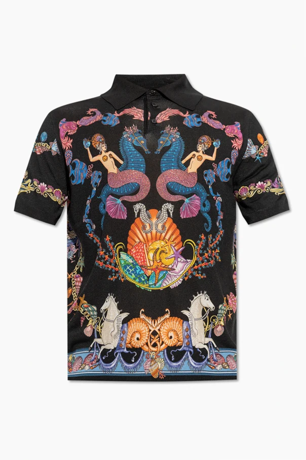 MULTICOLOUR Polo shirt with "Coral Theatre" print