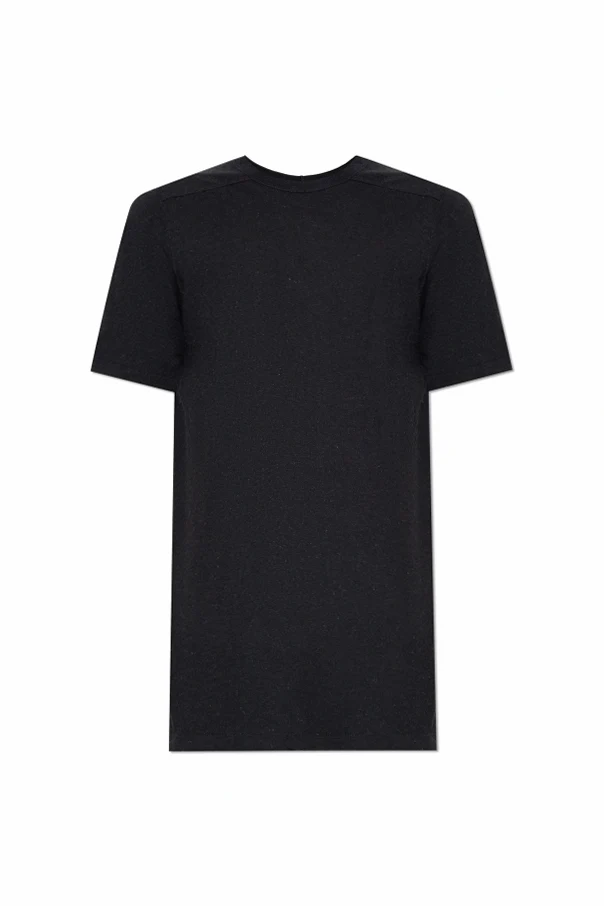 CZARNY T-shirt z okrągłym dekoltem