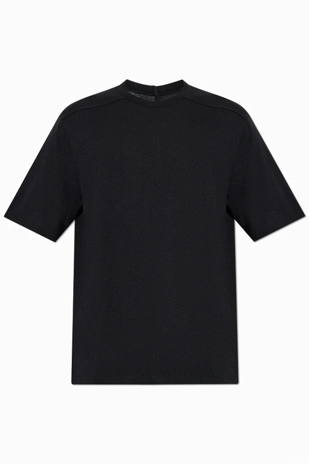 CZARNY T-shirt z okrągłym dekoltem