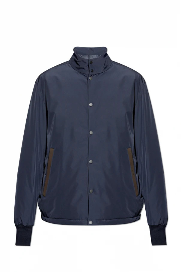 GRANATOWY Kurtka puchowa `Lanques`