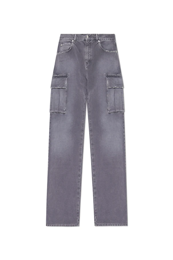 GREY Trousers with pockets