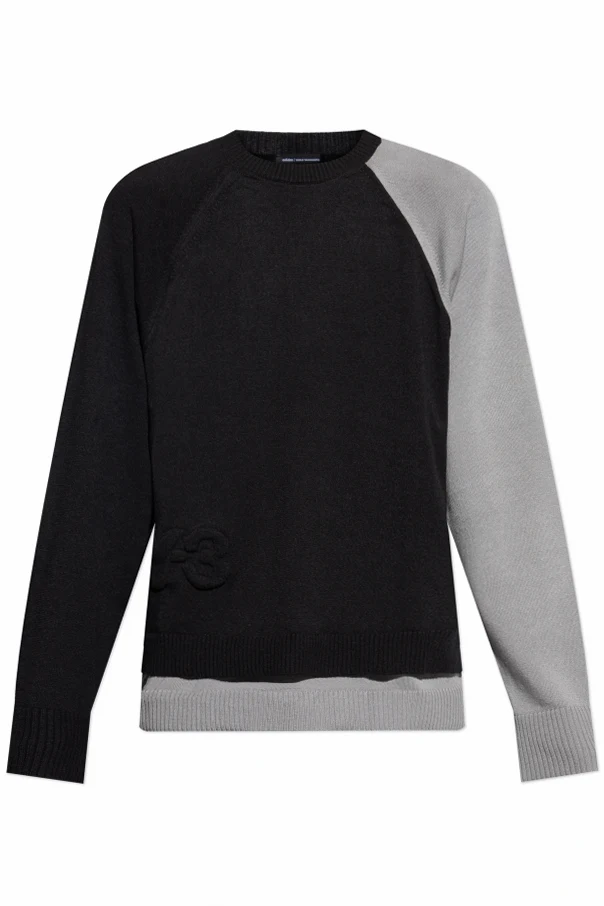 CZARNY Sweter z logo