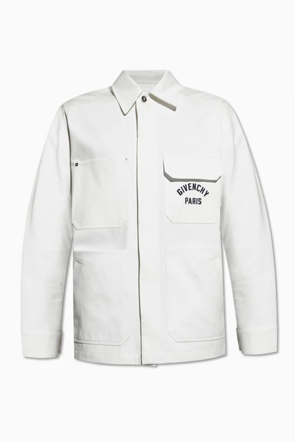 WEISS Overshirt mit Logo