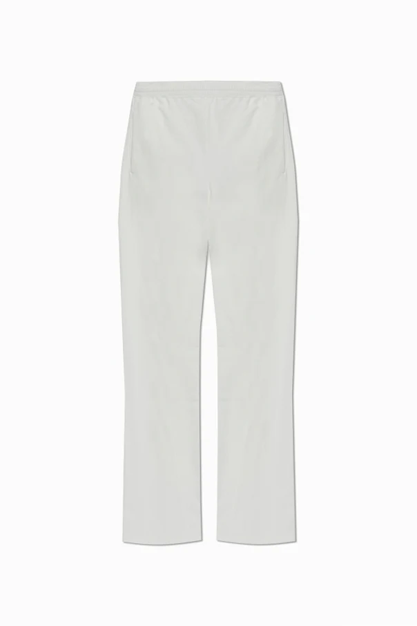 BIAŁY  Bawełniane spodnie dresowe