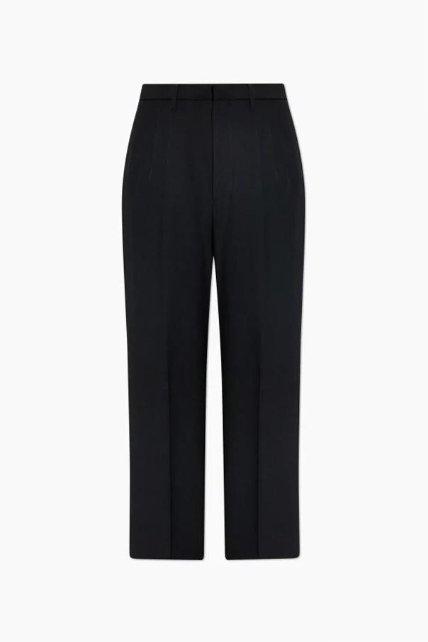 SCHWARZ Bügelfaltenhose