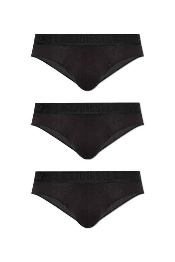 BLACK Three-pack of briefs 'ROY-D-MONO-3PACK'