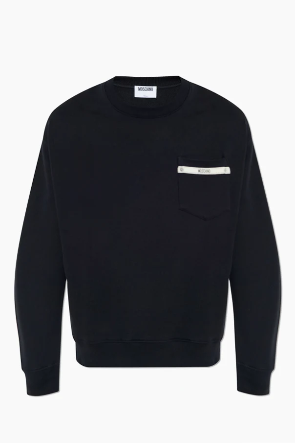 SCHWARZ Sweatshirt mit Logo