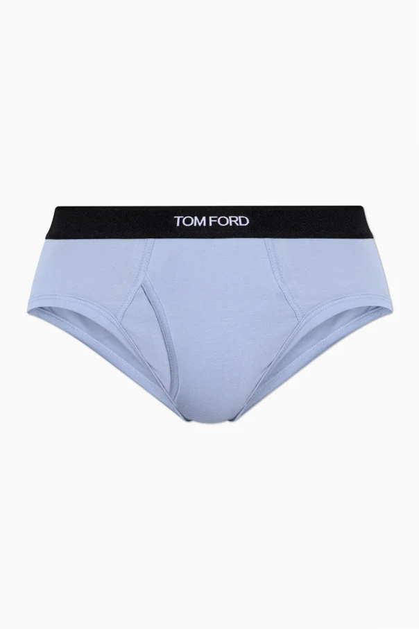 light blue Briefs with logo