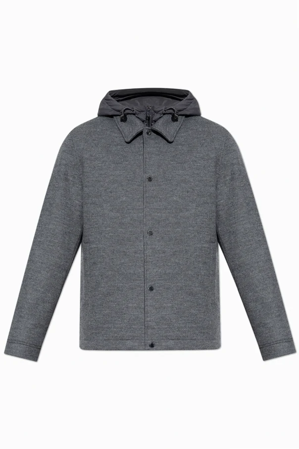 SZARY Kurtka z kapturem