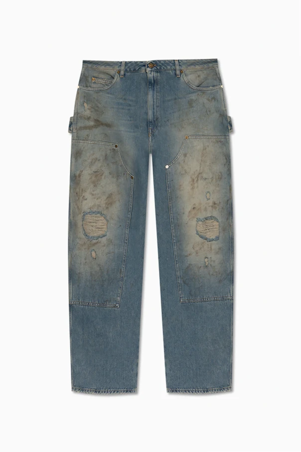 BLAU Jeans mit "Vintage"-Effekt