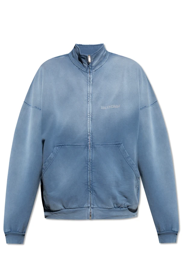 BLAU Sweatshirt mit Stehkragen
