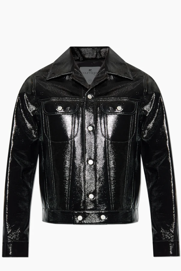 SCHWARZ Jacke mit Logo