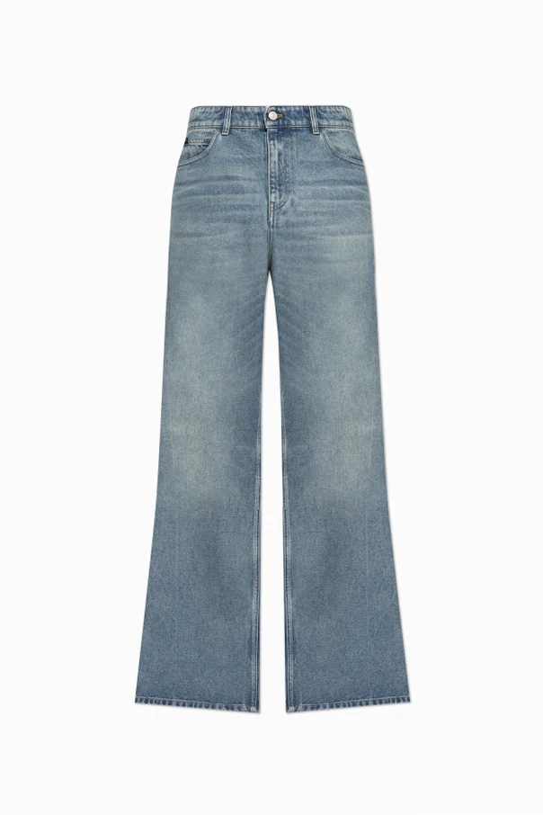 NIEBIESKI Jeansy z logo