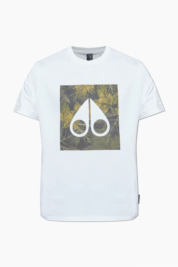 WEISS T-Shirt mit aufgedrucktem Logo