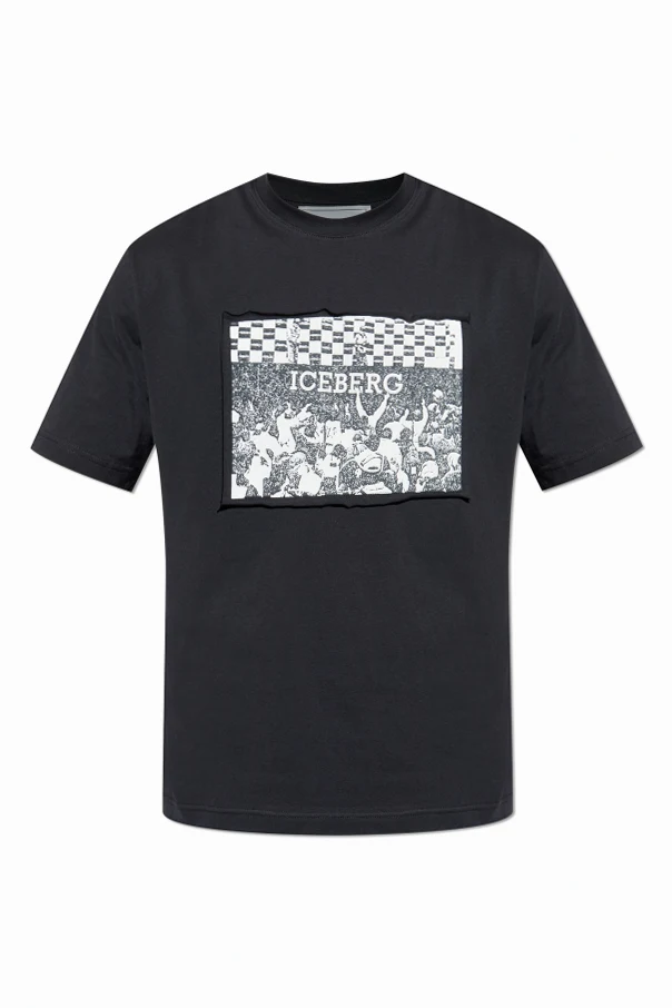 BLACK T-shirt with print