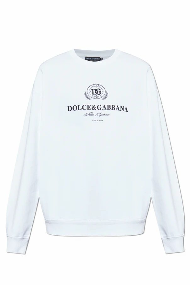 WEISS Sweatshirt mit aufgedrucktem Logo