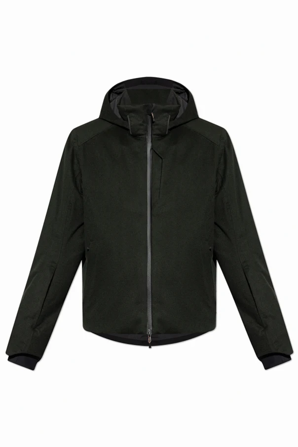GREEN Jacket with detachable hood