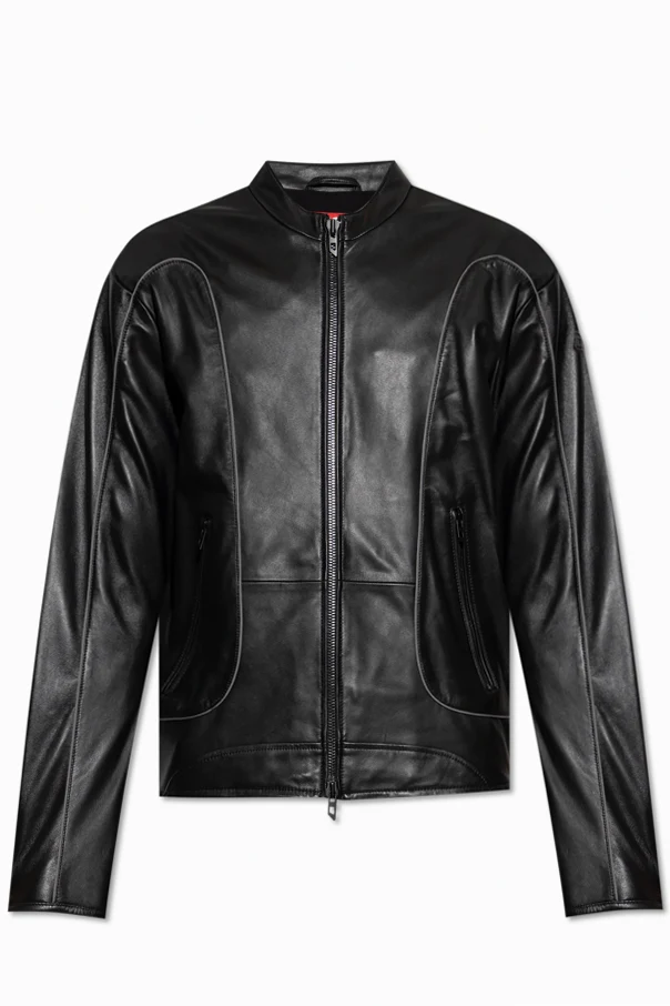 CZARNY Kurtka skórzana `L-KRIXY`