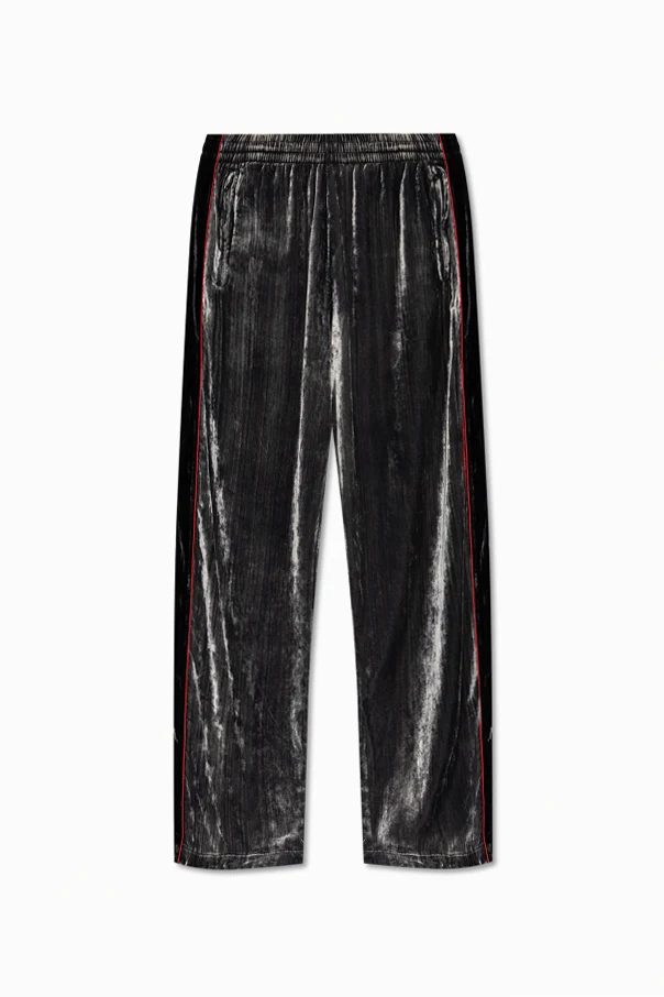 SZARY Aksamitne spodnie dresowe `P-HAY`