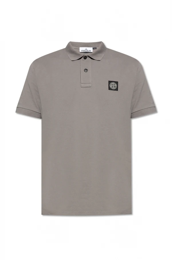 GRAU Polo mit Logo