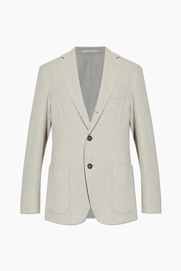 SZARY Wełniana marynarka