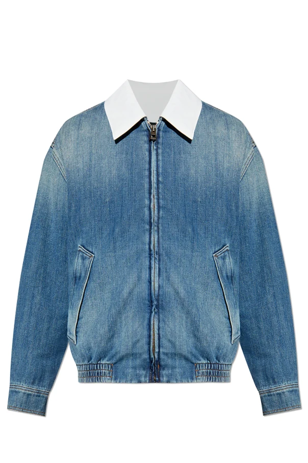BLAU Jeansjacke mit Kragen