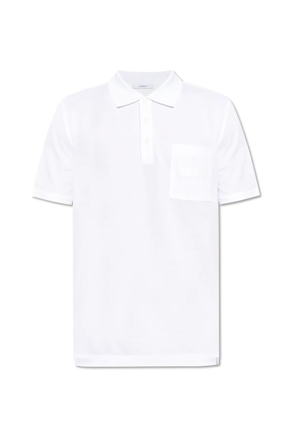 WEISS Polo mit Logo