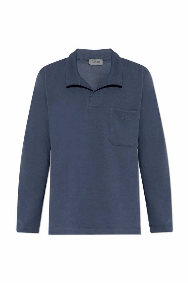 NAVY BLUE T-shirt with collar