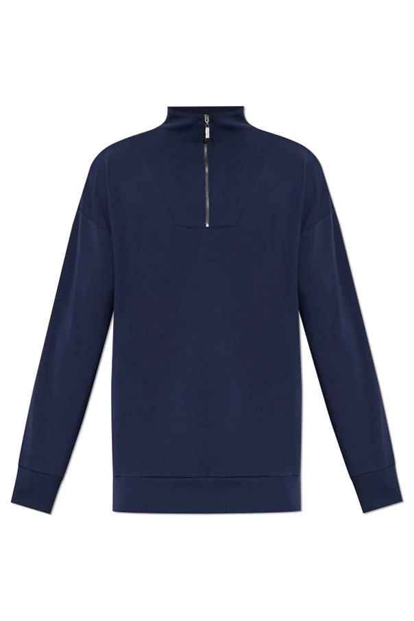NAVY BLUE Sweatshirt with collar