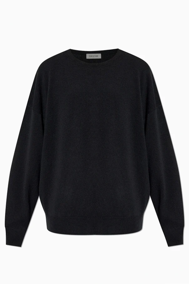 SCHWARZ Pullover mit Logo