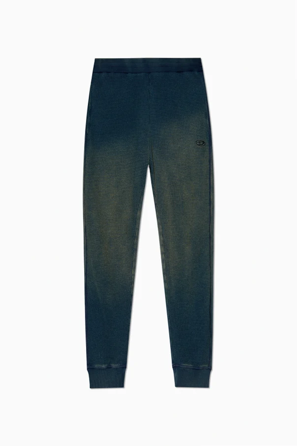 GRANATOWY Spodnie dresowe `P-WAFY`