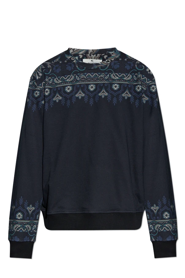 MARINEBLAU Sweatshirt mit Muster