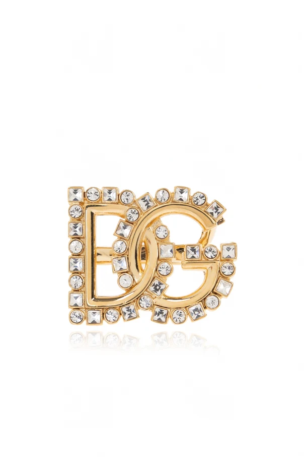 GOLD Ring mit funkelnden Kristallen