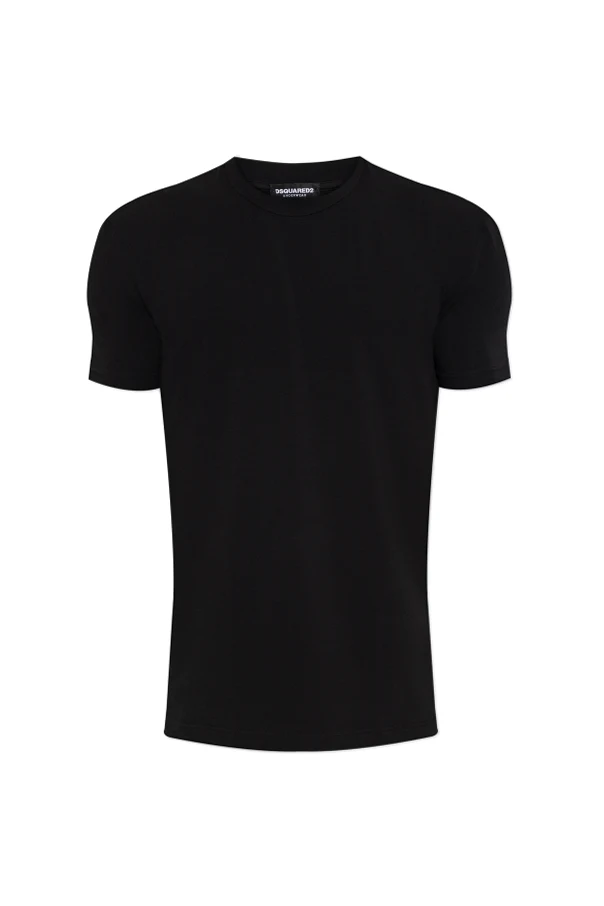 CZARNY T-shirt z kolekcji `Underwear`