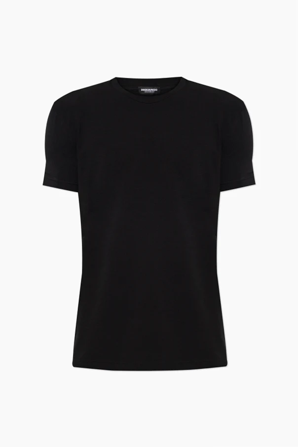 CZARNY T-shirt z kolekcji `Underwear`