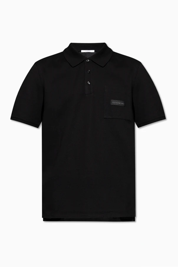 SCHWARZ Polo mit Tasche