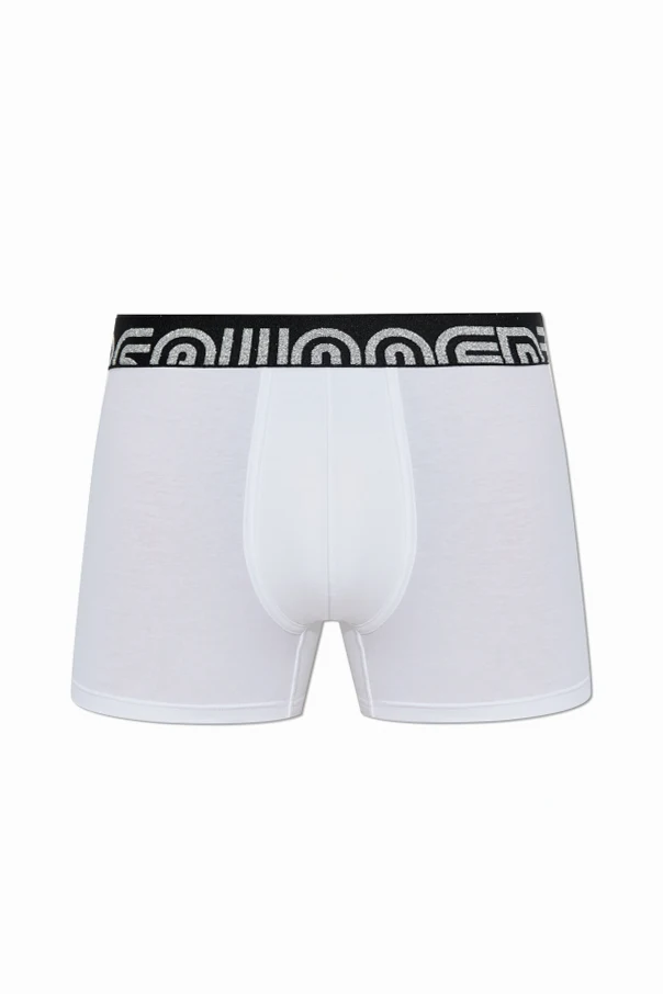 WHITE Boxers with logo