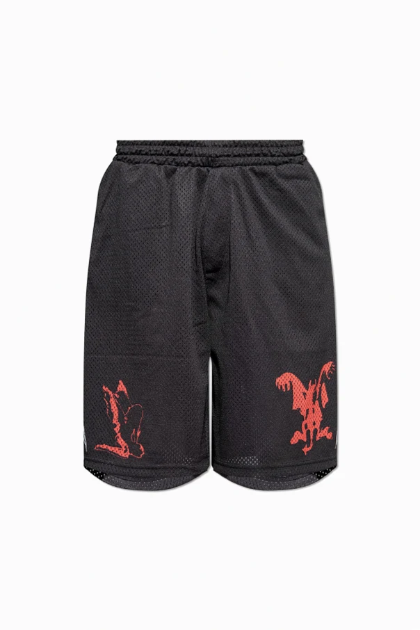 BLACK Perforated shorts