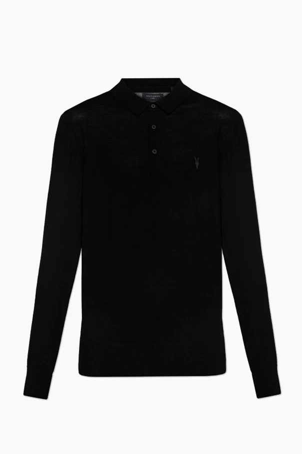 SCHWARZ Polo-Pullover Mode
