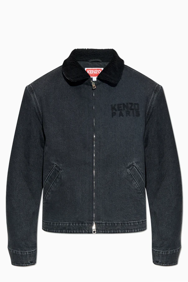 GRAU Jeansjacke mit Logo
