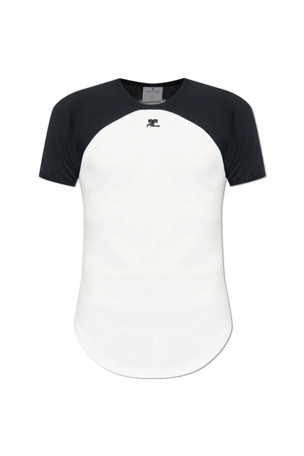 BIAŁY  T-shirt z logo