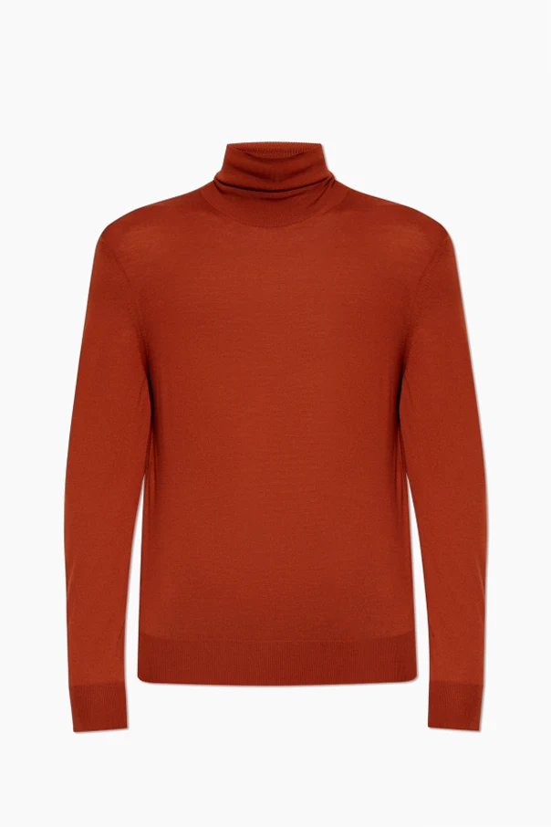 POMARAŃCZOWY Wełniany golf