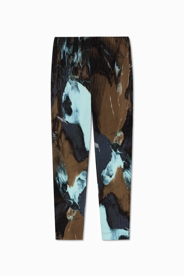 MEHRFARBIG Plissierte Hose