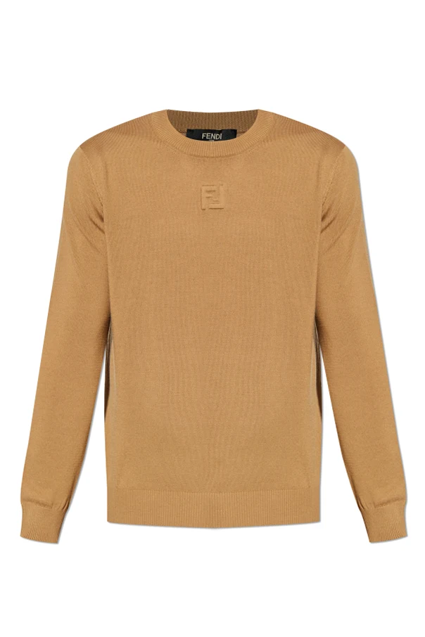BEIGE Pullover mit erhabenem Logo