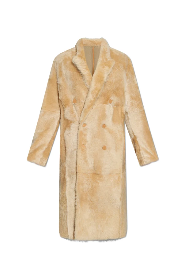 beige Fur coat