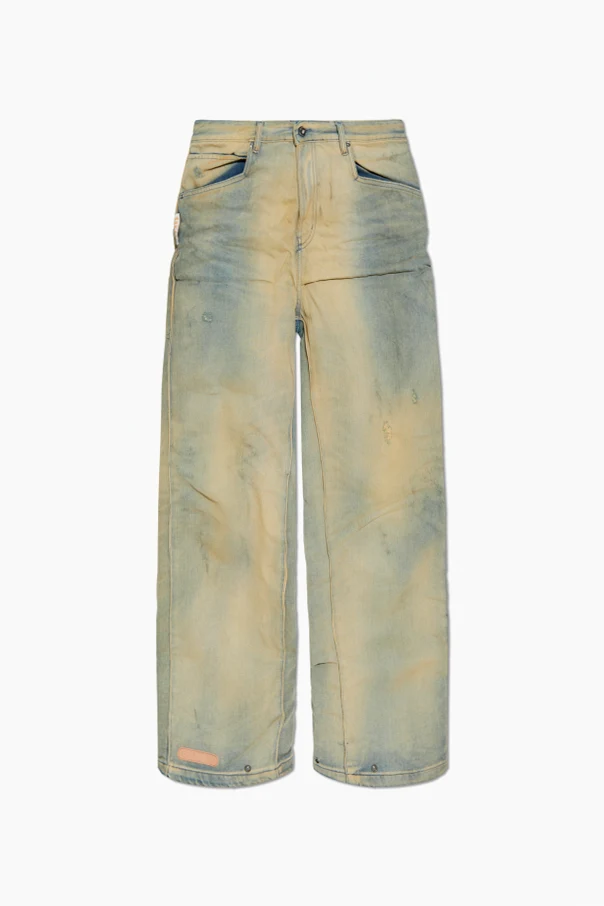 beige Patterned jeans