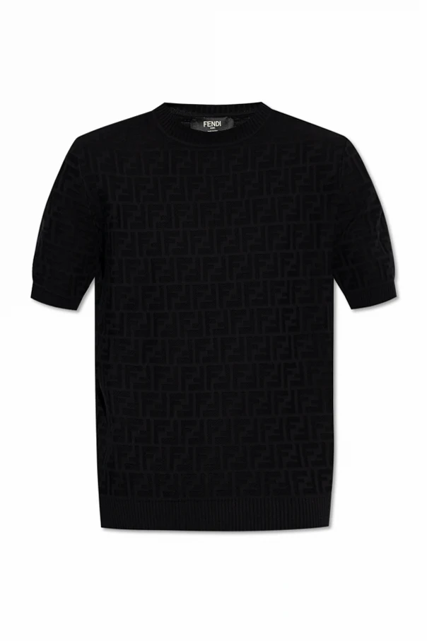 SCHWARZ Pullover mit kurzen Ärmeln